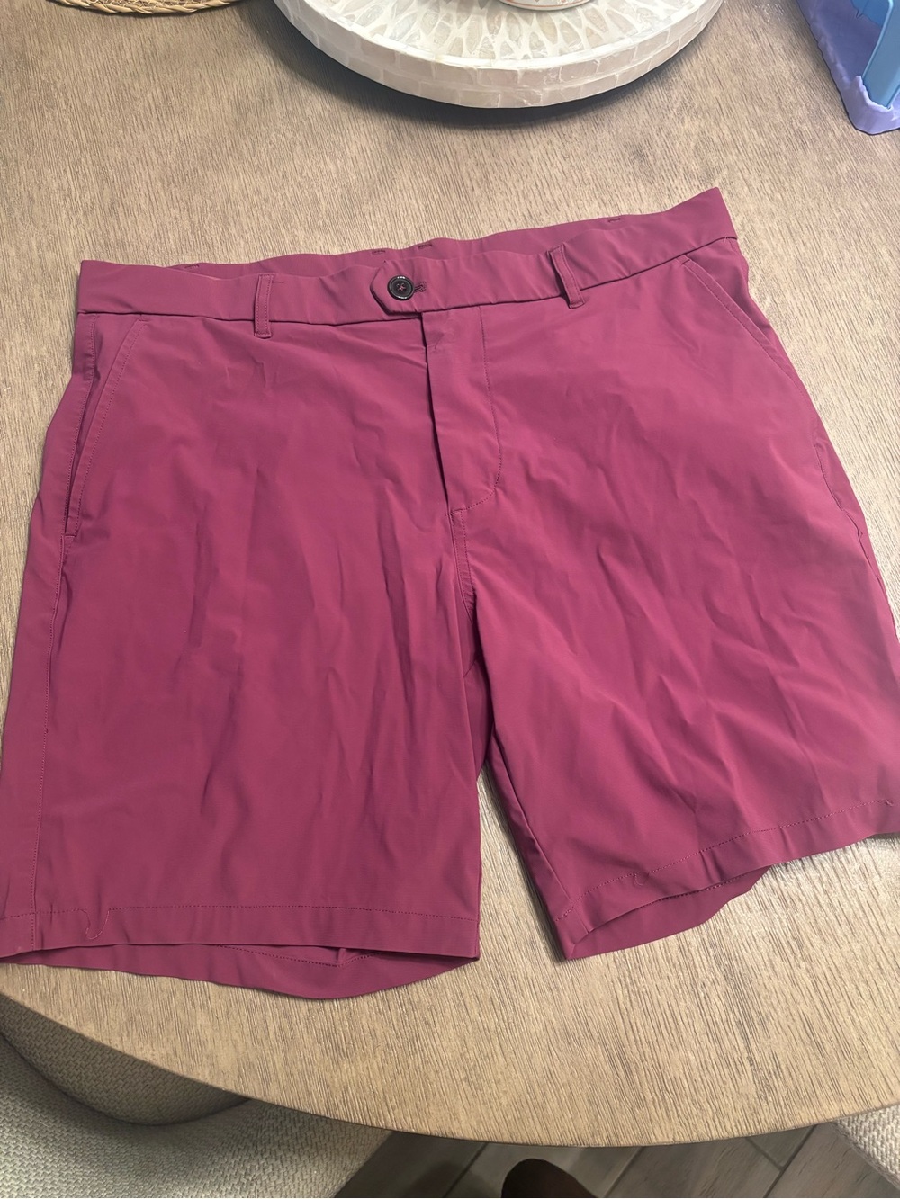 Greyson Golf Shorts Mens 36 Purple Performance Technical Flat Front 8"
